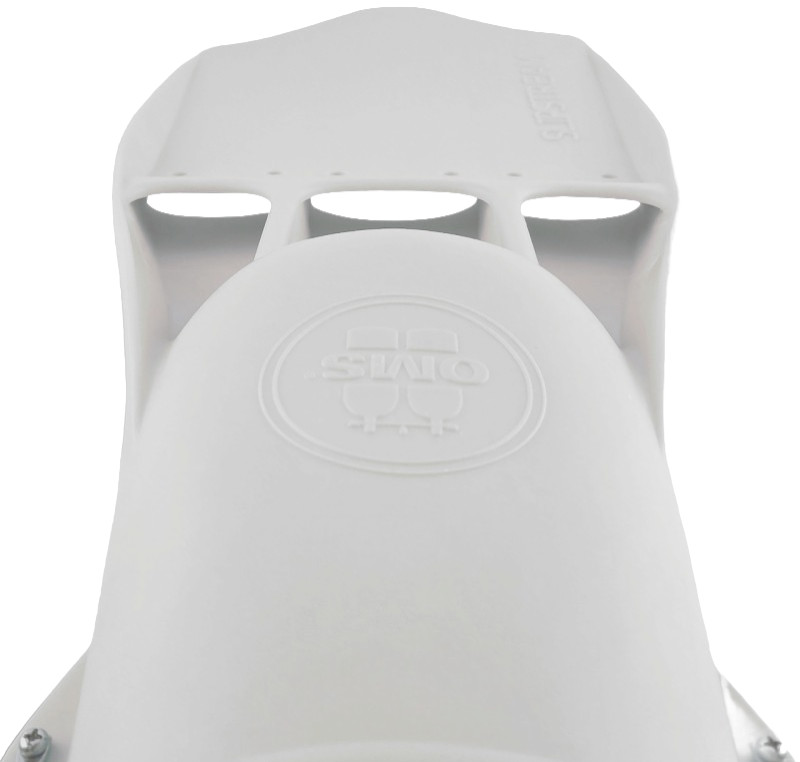 Отверстия в лопасти снижают сопротивление воды, тем самым уменьшая нагрузку на ногу.