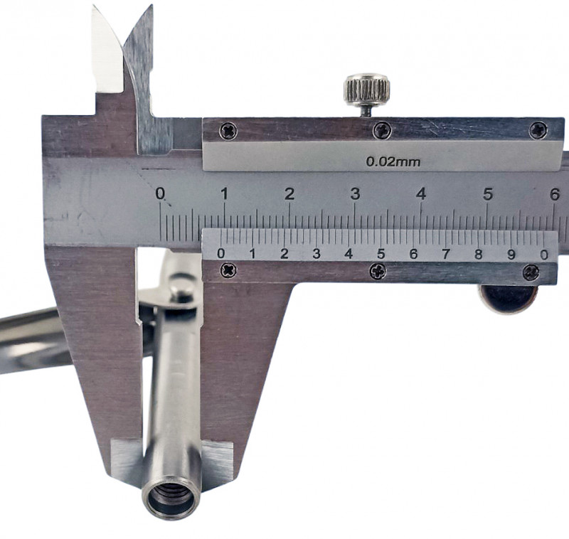 Диаметр остова наконечника около - 9мм.