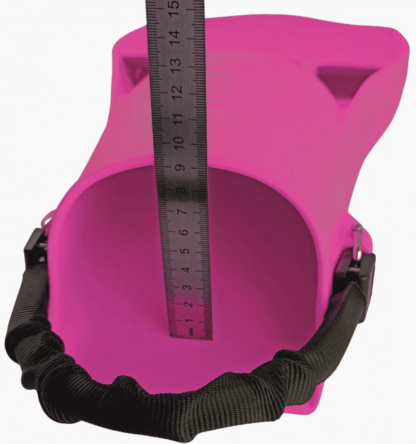 Высота подъема колоши по центру размера L - около 8см., размера XL - около 8.5см.