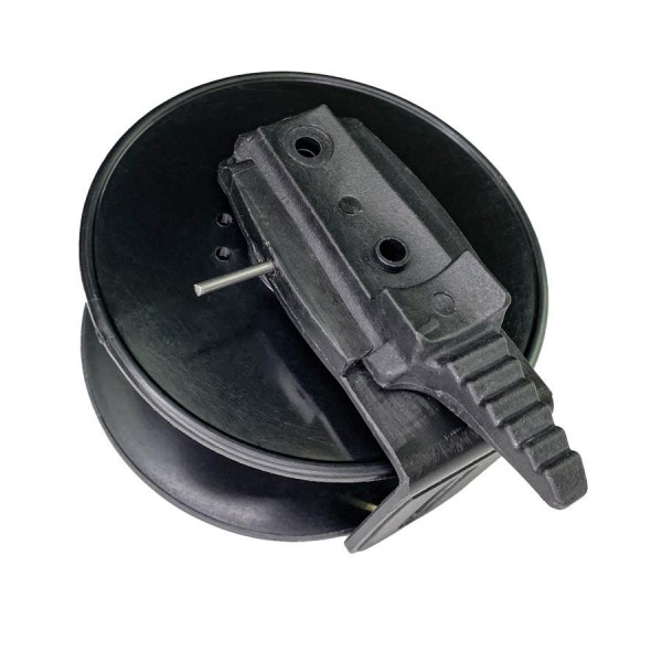 В основе штатное крепление для арбалетов СКОРПЕНА. С его помощью вы можете максимально плотно надеть катушку на ружье.