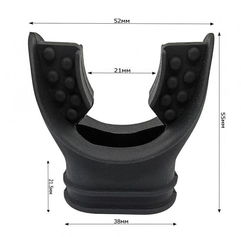 Универсальный загубник классической формы подойдет для взрослых и подростков.