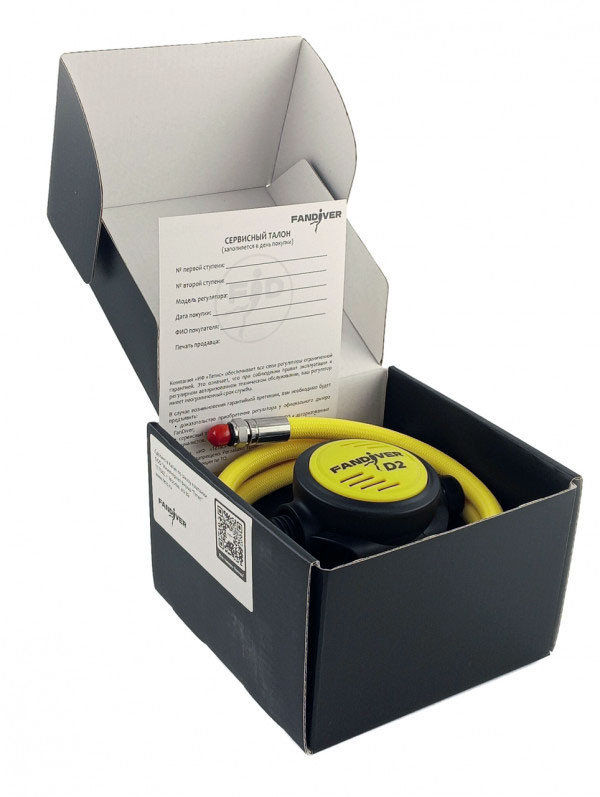 Октопус FANDIVER D2 продается фирменной картонной коробке с сервисным гарантийным талоном.