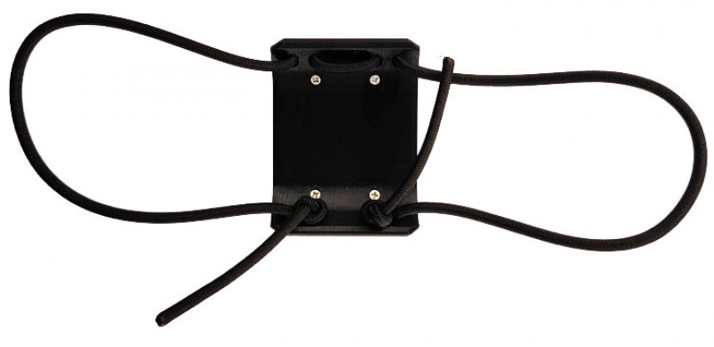 Длина резинок быстро и легко регулируется - просто потяните за торчащие свободные концы, и держатель с прибором прижмется к руке плотнее.