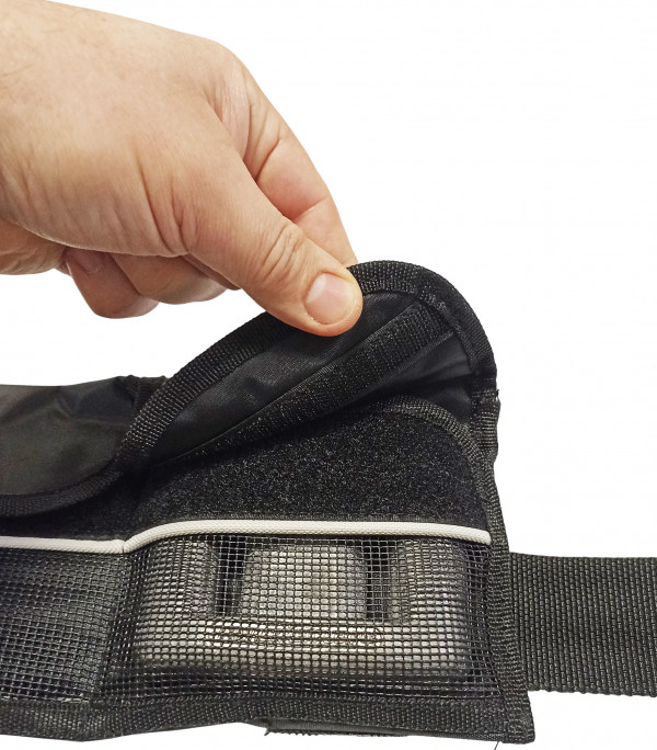 Каждый карман застегивается липучкой «ВЕЛКРО». А сетчатая вставка внизу позволит и вспомнить про находку, что вы можете туда положить прямо под водой.