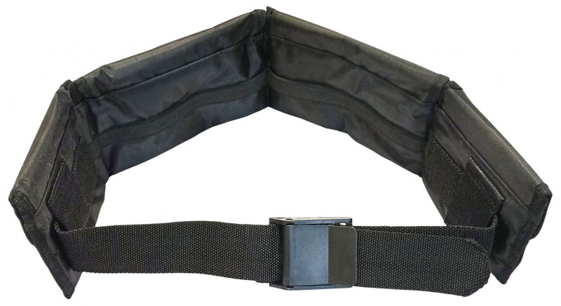Профессиональный грузовой пояс «B-SQUARE» с карманами и пластиковой пряжкой для быстрой отгрузки подводного пловца, как с аквалангом, так и без.