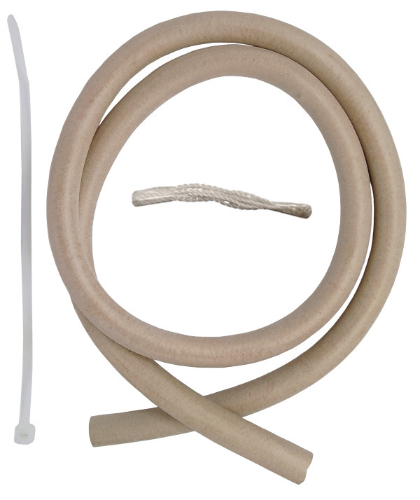 Набор комплектуется стяжкой для фиксации и нейлоновой нитью.