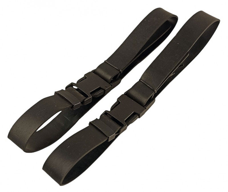 Пара качественных резиновых ремешков для крепления подводного ножа на теле ныряльщика от профессионального подводного бренда SCORPENA.