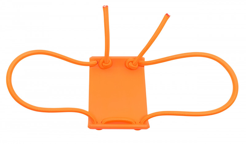 Длина резинок быстро и легко регулируется - просто потяните за торчащие свободные концы, и держатель с прибором прижмется к руке плотнее.