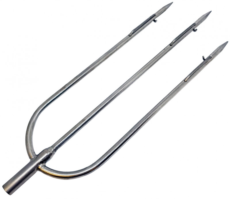 Внушительный габарит трезубца - 25х8см для охоты не только на мелкую рыбу.