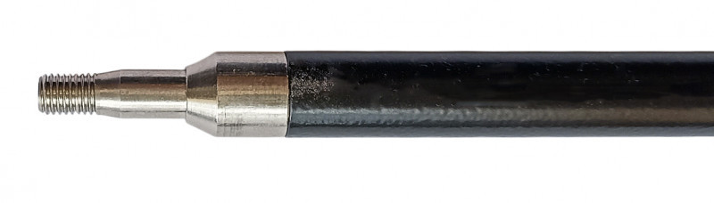 На переднем конце собранного слинга типовая резьба M7 для накручивания поражающего рыбу элемента. Можно использовать трезубец из комплектации, либо приобрести другой наконечник.