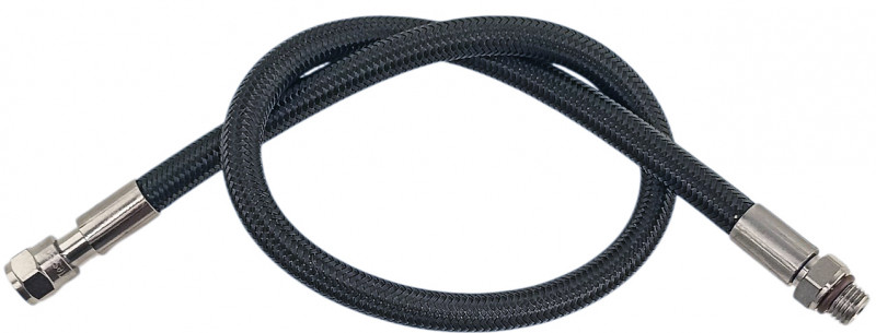 Профессиональный шланг высокого давления позволяет подключить манометр к первой ступени вашего подводного дыхательного автомата.