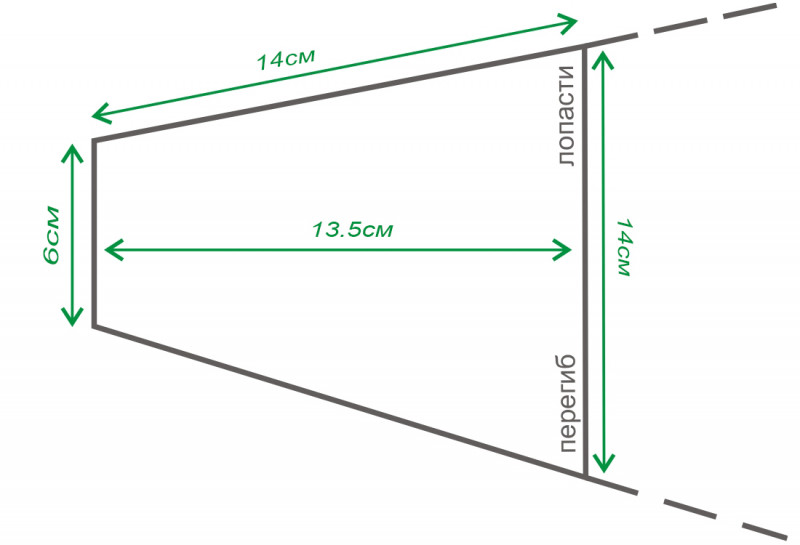 Мы прилагаем к фото ряду схему с размерами основания лопасти, оно поможет вам с выбором и ответит на вопрос о совместимости с вашими калошами.