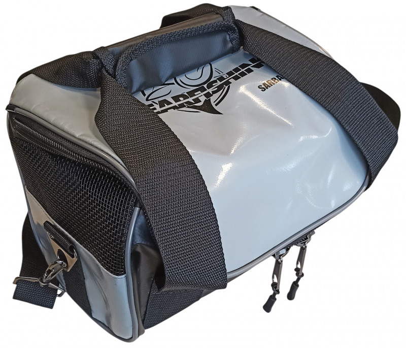 Сумка с плечевой лямкой позволяет компактно переносить грузовой пояс, разгрузочный жилет и отдельно лежащие грузы.