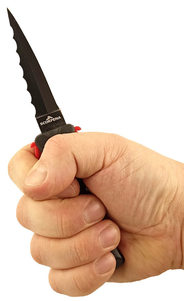 Качественный и компактный нож для подводного плавания «СКОРПЕНА A2+» от одноименного российского производителя.