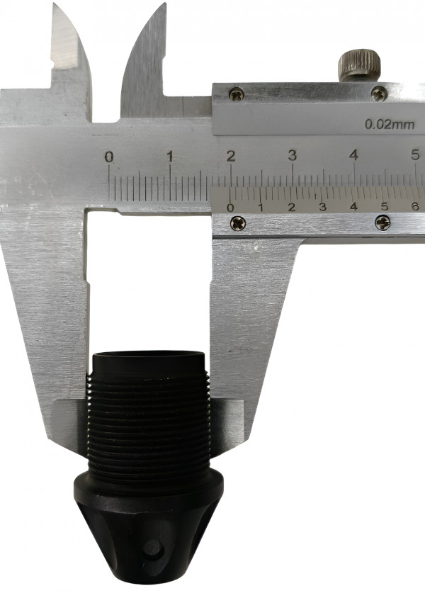 Диаметр резьбовой части за немногим меньше 2см.