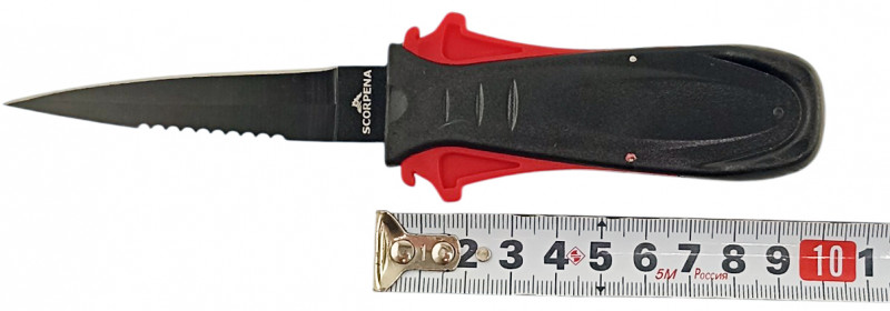 Длина рукояти - около 10см.