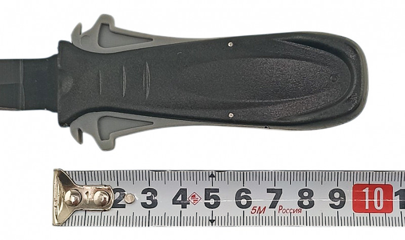 Длина рукояти - около 10см.
