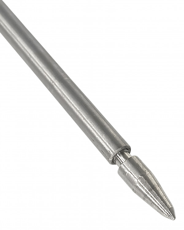 Все металлические части выполнены из качественной нержавеющей стали. Разумное острие на игле, чтобы не травмировать себя самого.