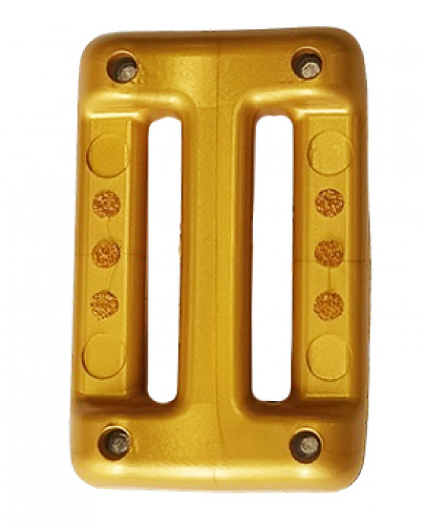 По своей сути - типовой груз для подводного плавания с проточками под ремень, круглые отверстия на фото от держателей на которых происходила заливка полимером.