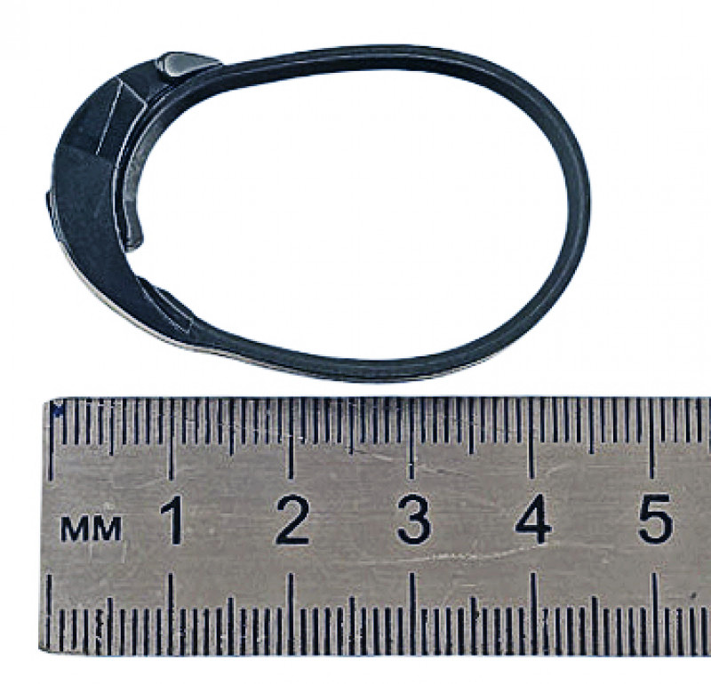 Штатный размер хомута подходит ко многим типовым загубникам и регуляторам.