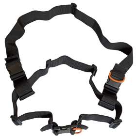 Основа для профессиональной разгрузочной системы подводного охотника из эластичных ремней с прочными пластиковыми быстросъемными пряжками.