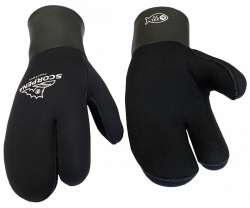 SCORPENA Horten - трехпалые рукавицы адаптированные для надевания «под костюм» при плавании в очень холодной воде.