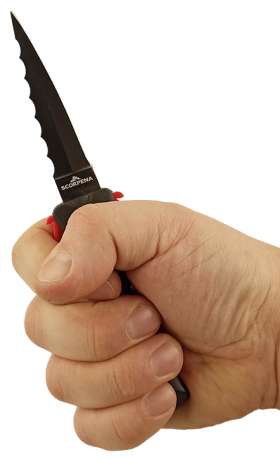 Качественный и компактный нож для подводного плавания «СКОРПЕНА A2+» от одноименного российского производителя.