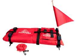 Буй плотик Scorpena C - компактный и функциональный аксессуар для подводной охоты и дайвинга. Предназначен для обозначения местоположения охотника на поверхности воды, а также для кратковременного отдыха и размещения снаряжения.